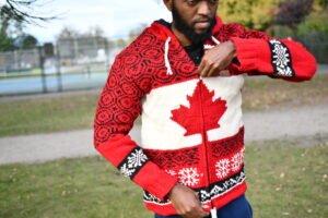 Red Maple Knit Jacket