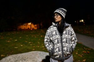 Gray Alpaca Wool Jacket