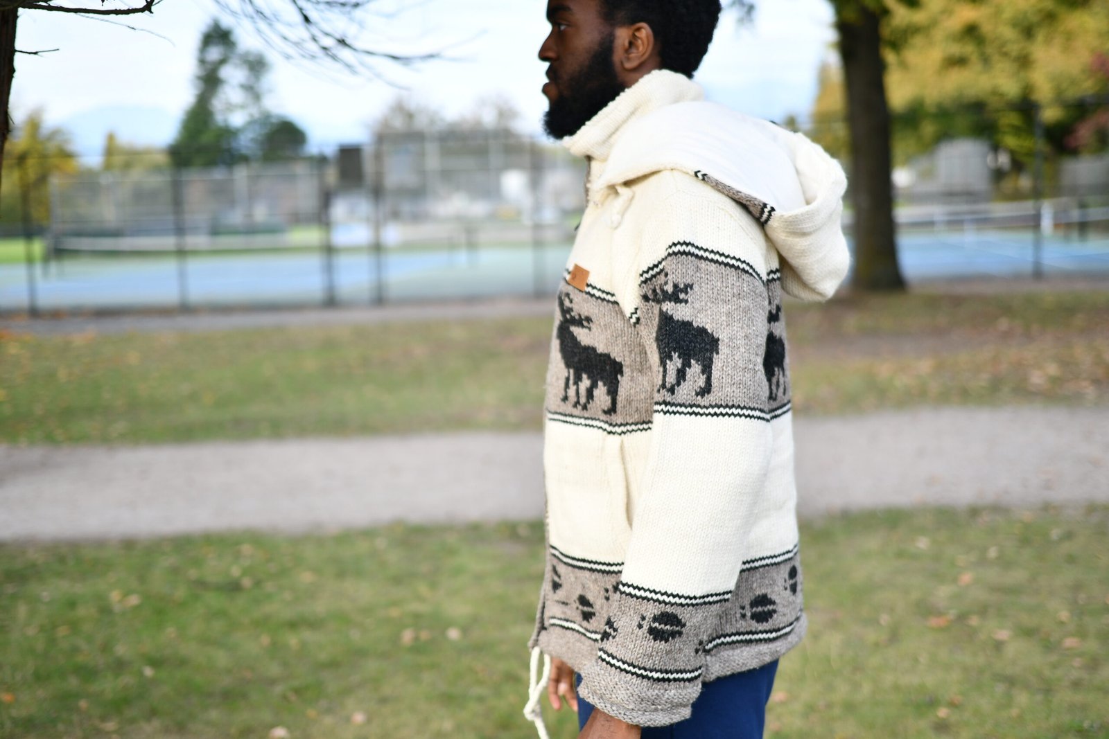 Cream Moose Wool Jacket - Image 3