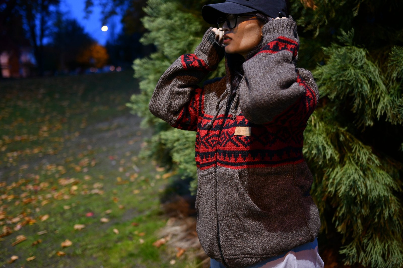 Red Nordic Wool Jacket - Image 5