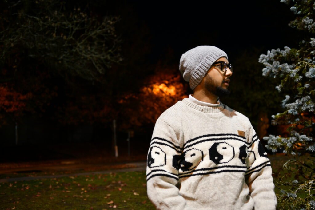 Cream Bear Wool Sweater