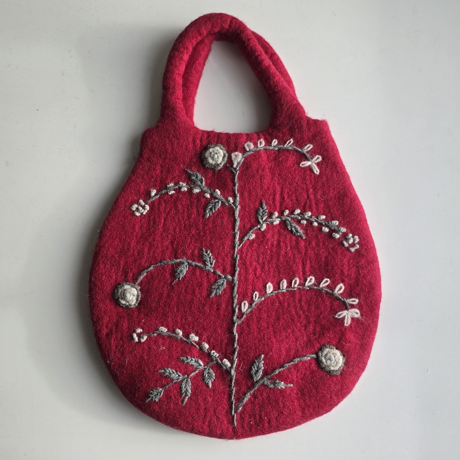 Crimson Bloom Bag