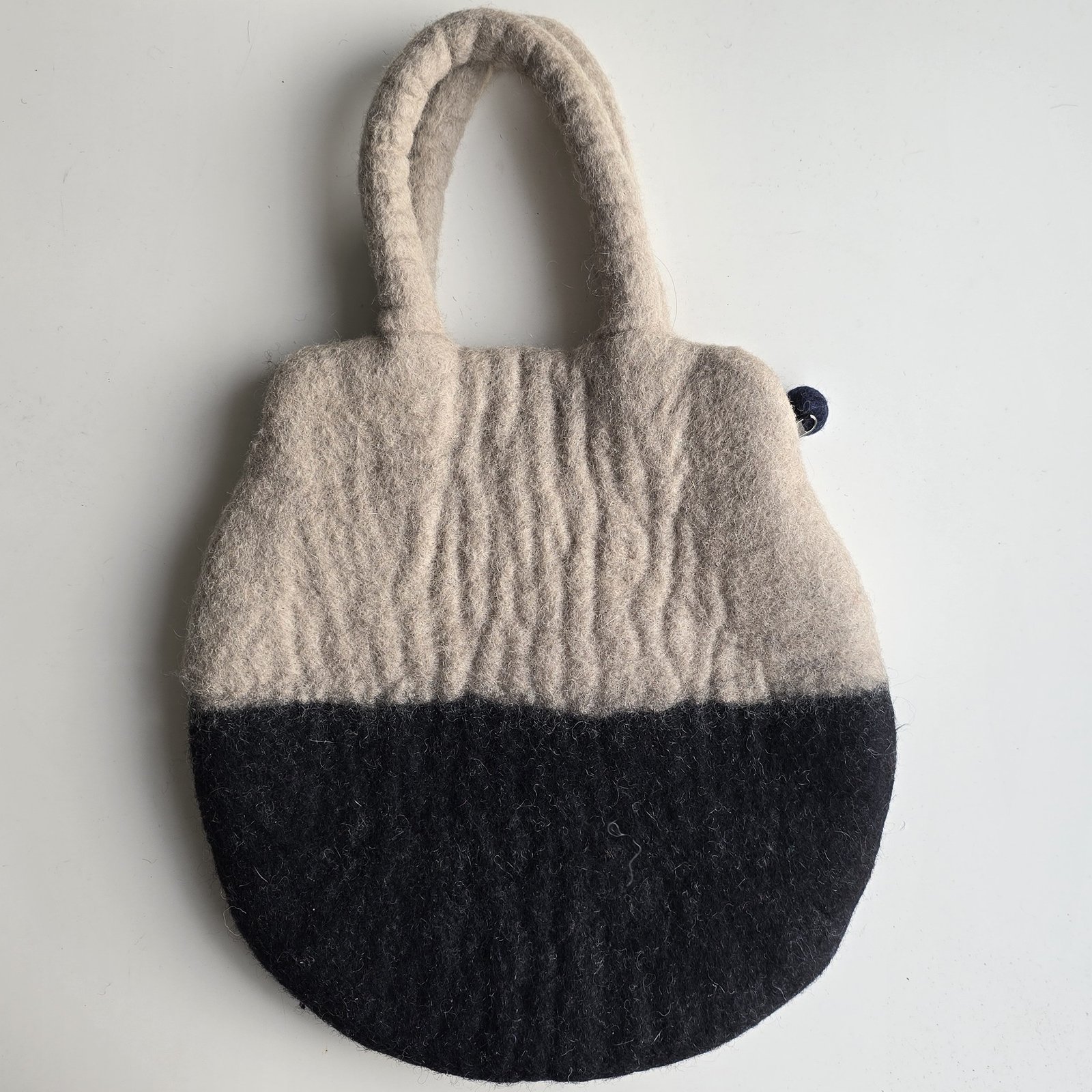 Stone & Charcoal Felt Bag