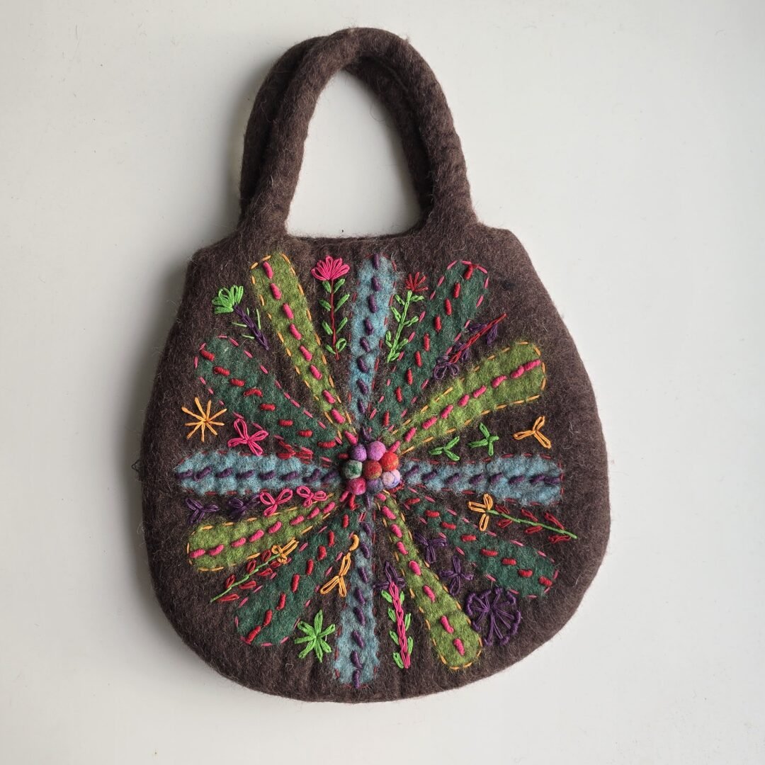 Bloom Radiance Felt Bag