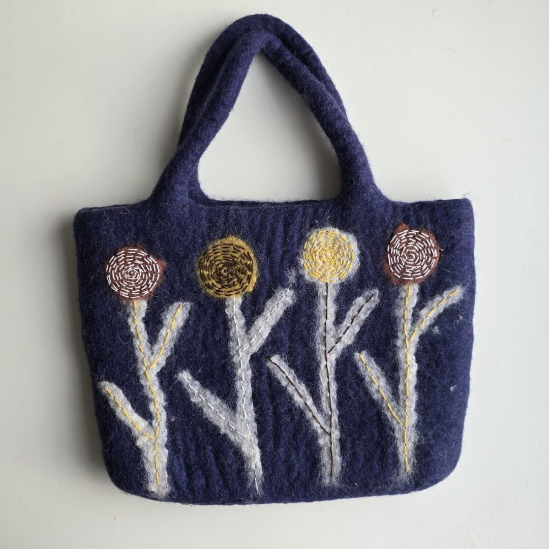 Indigo Wildflower Bag