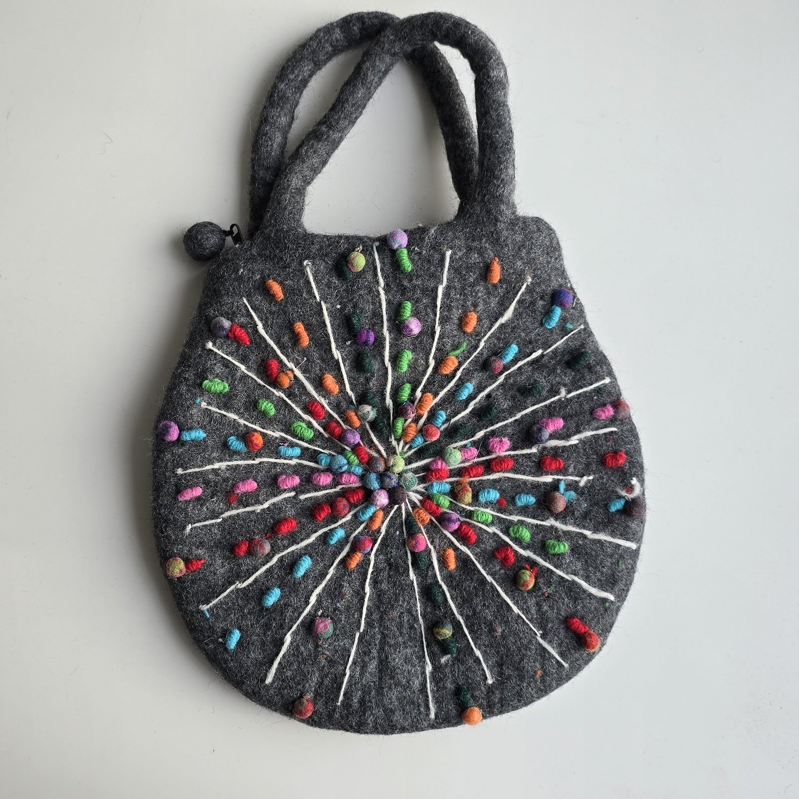Firework Bloom Felt Bag - Image 2