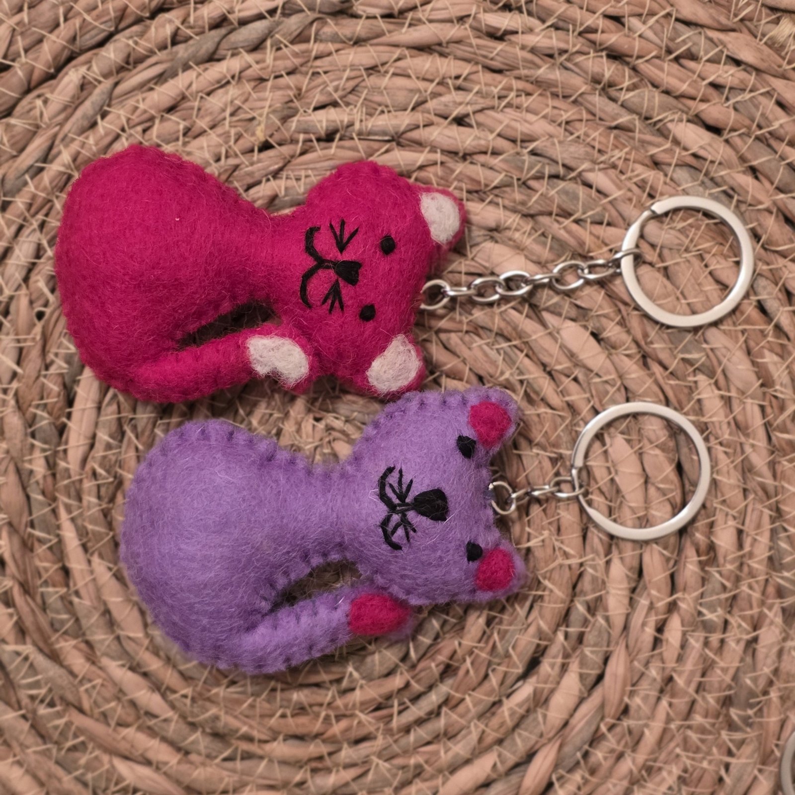 Felt Bear Keyring - Image 2