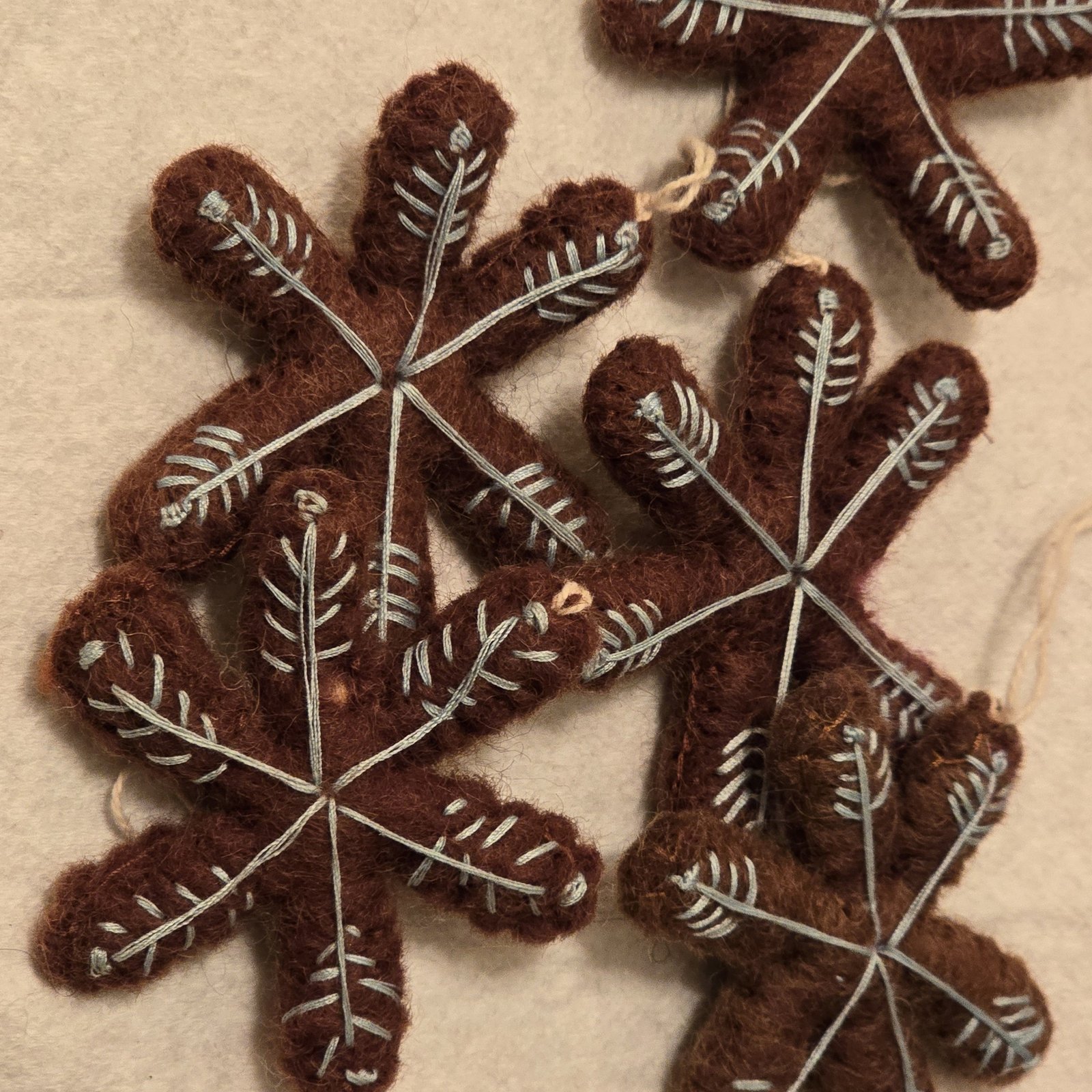 Felt Snowflake Keyring - Image 3