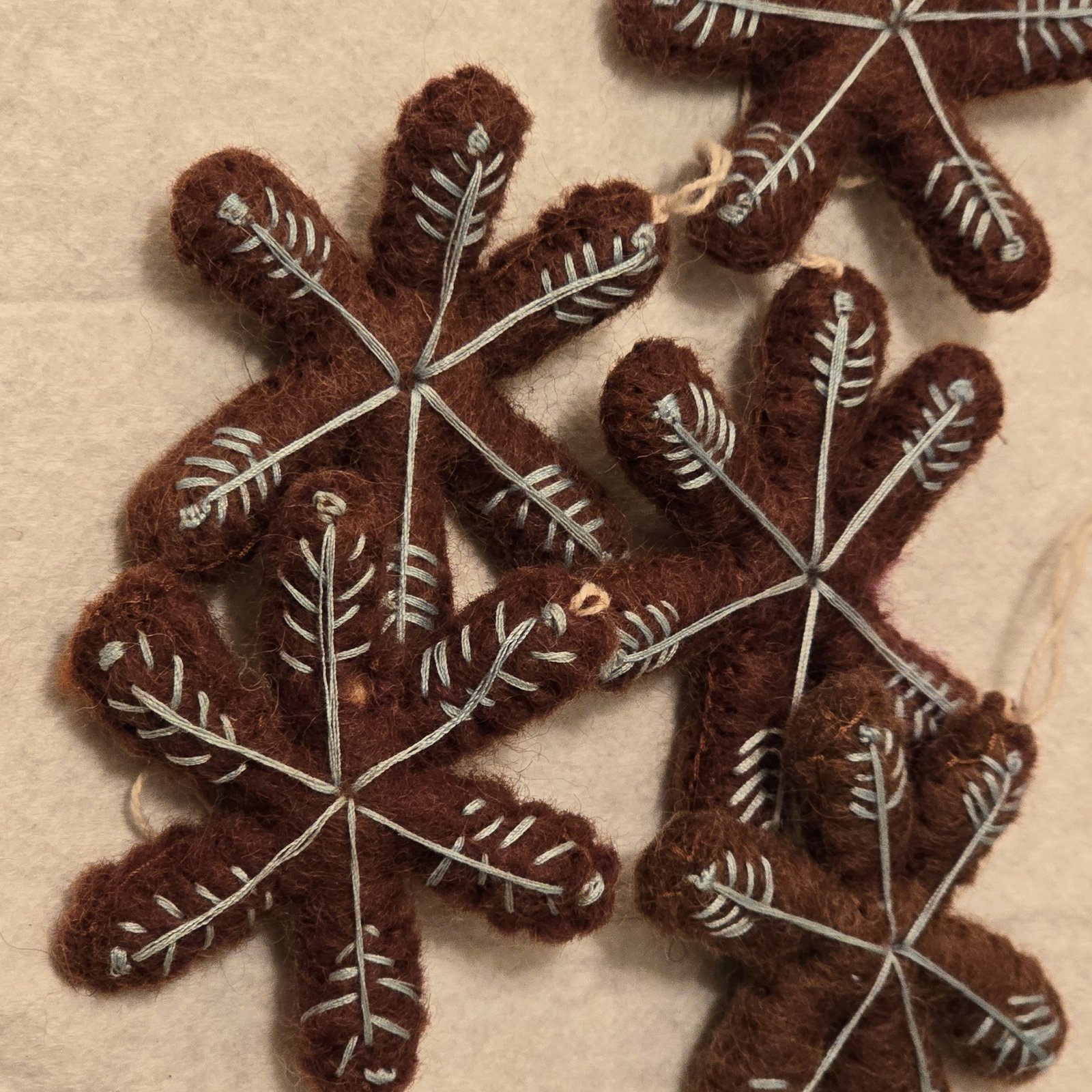 Felt Snowflake Keyring - Image 2